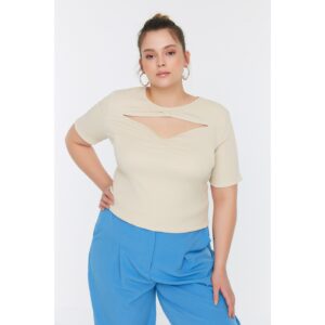 Trendyol Curve Stone Cutout Detailed Knitted