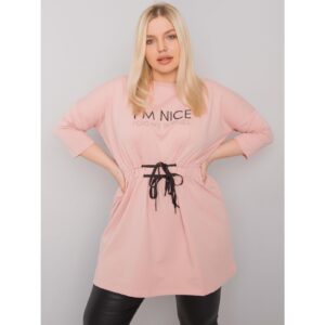 Dusty pink tunic plus size with