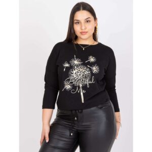 Larger black blouse with Agathe