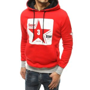 Red men's hoodie BX4871
