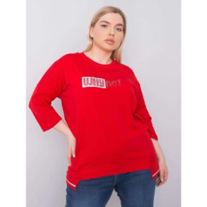 Red plus size cotton