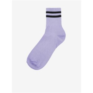 Světle fialové ponožky Pieces Sassie -