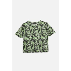 Trendyol Green Printed Fitted Knitted