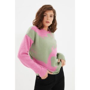 Trendyol Pink Jacquard Knitwear