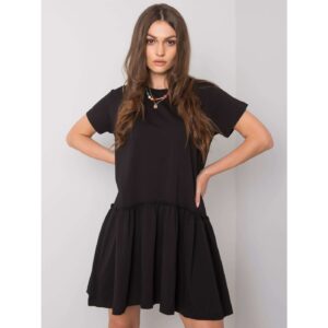 Black cotton dress with