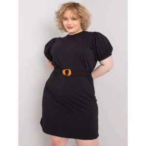 Black plus size dress with