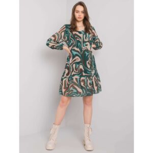 Green loose dress with