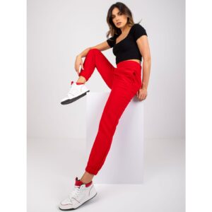 RUE PARIS red sweatpants with