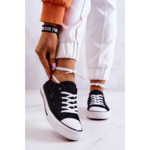 Women's fabric sneakers with