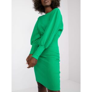 Women's green striped dress