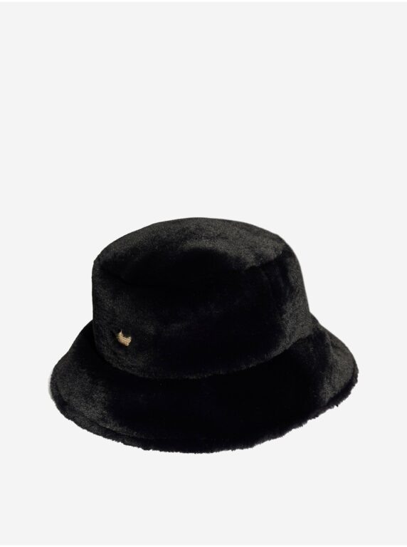 Černý pánský klobouk z umělého kožíšku adidas