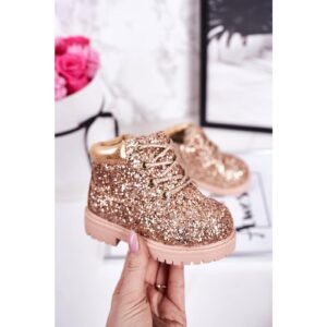 Children's Insulated Glitter Boots Rose