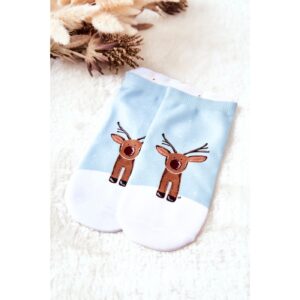 Feet Socks Reindeer Green