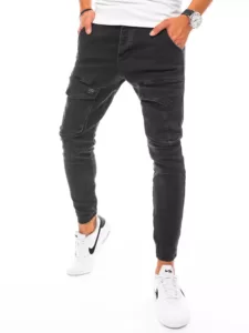 Men's black cargo jeans