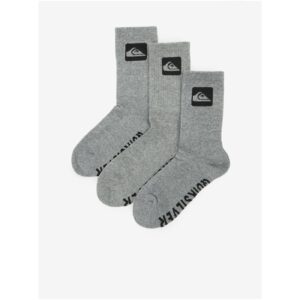 Sada tří párů pánských ponožek v šedé