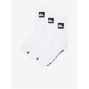 Sada tří párů pánských ponožek v bílé barvě