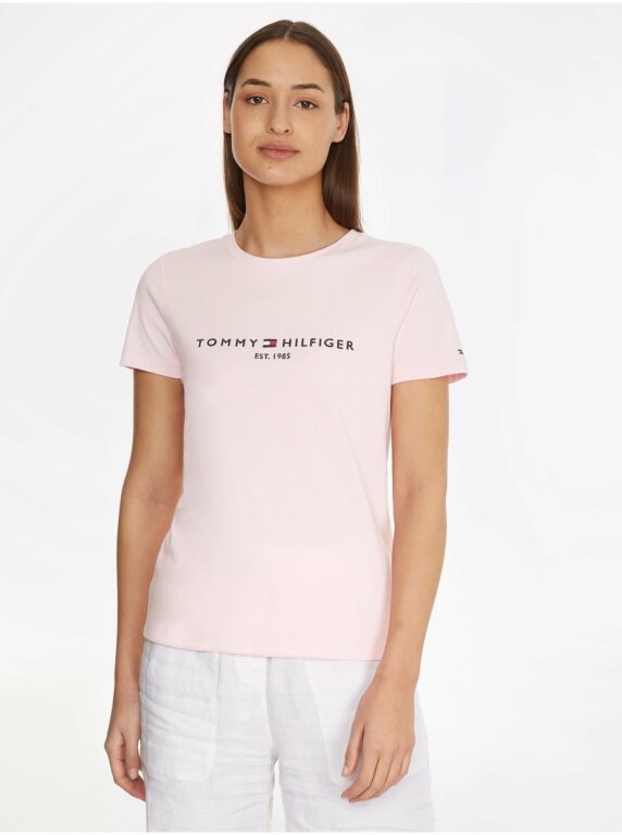 Světle růžové dámské tričko Tommy
