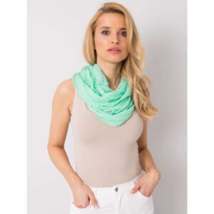 Women's green scarf with a
