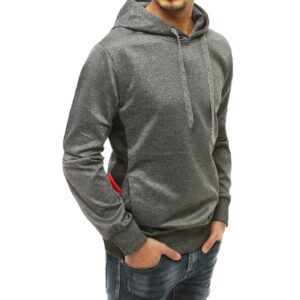 Dark gray men's hooded sweatshirt