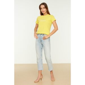 Trendyol Yellow Knitted T-Shirt