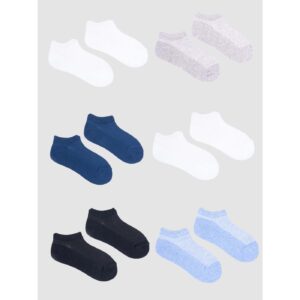 Yoclub Kids's Boys' Ankle Thin Cotton Socks Basic Plain Colours