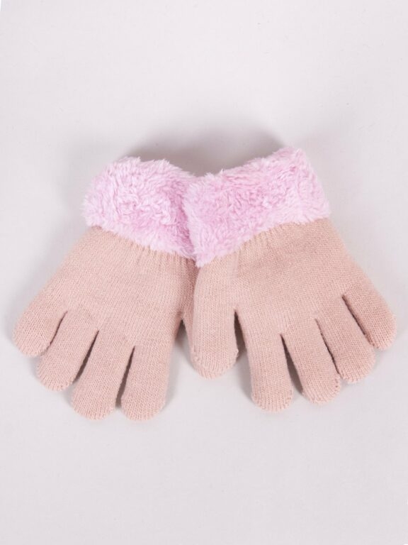 Yoclub Kids's Girls' Five-Finger Double-Layer