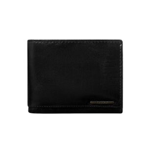 Black genuine leather wallet