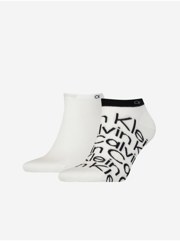 Calvin Klein Sada dvou párů pánských vzorovaných ponožek v