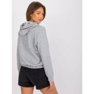 Gray melange sweatshirt from