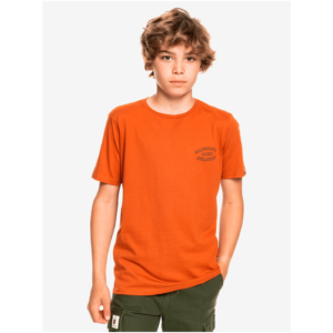 Oranžové klučičí tričko s potiskem Quiksilver