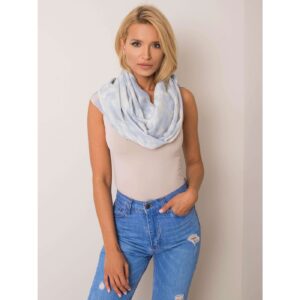 Light blue viscose scarf