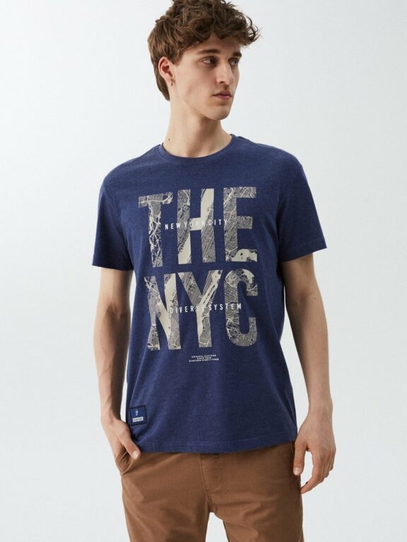 Diverse Men's printed T-shirt NY