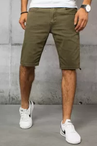 Men's khaki denim shorts