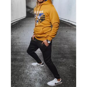 Men's yellow and black tracksuit