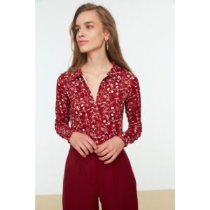 Trendyol Burgundy Buttoned Polo