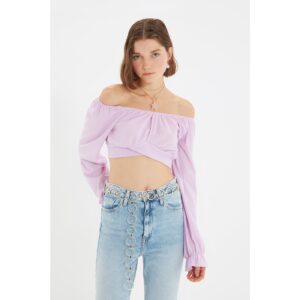 Trendyol Lilac Wrapped Waist Detailed
