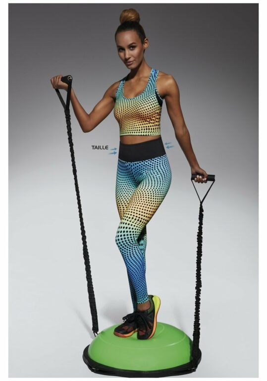 Bas Bleu Sports leggings WAVE 90 with wasp