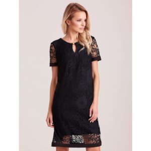 Black lace dress with