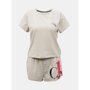 Calvin Klein béžové pyžamo S/S