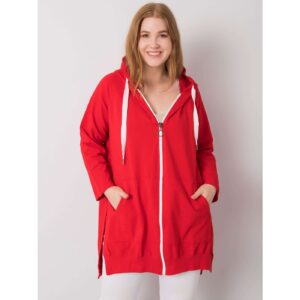 Plus size red hoodie