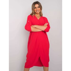 Red oversize dress