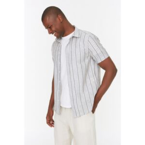 Trendyol Khaki Men's Slim Fit Shirt Collar