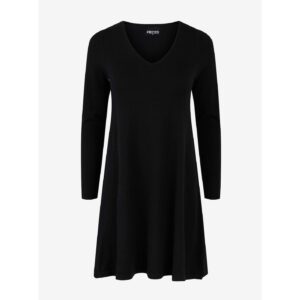 Černé svetrové šaty Pieces Cenia -