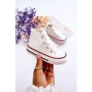 Children's Leather High Sneakers