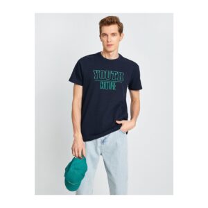 Koton College Embroidered T-Shirt