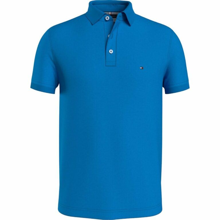 Modré pánské polo tričko Tommy Hilfiger 1985