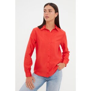 Trendyol Red Plain Shirt