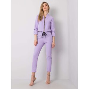 Women's purple woven pants