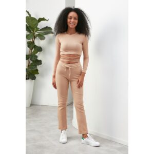 Trendyol Camel Knitted Trousers