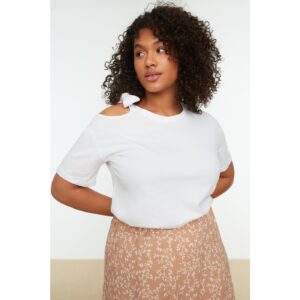 Trendyol Curve White Cutout Detailed